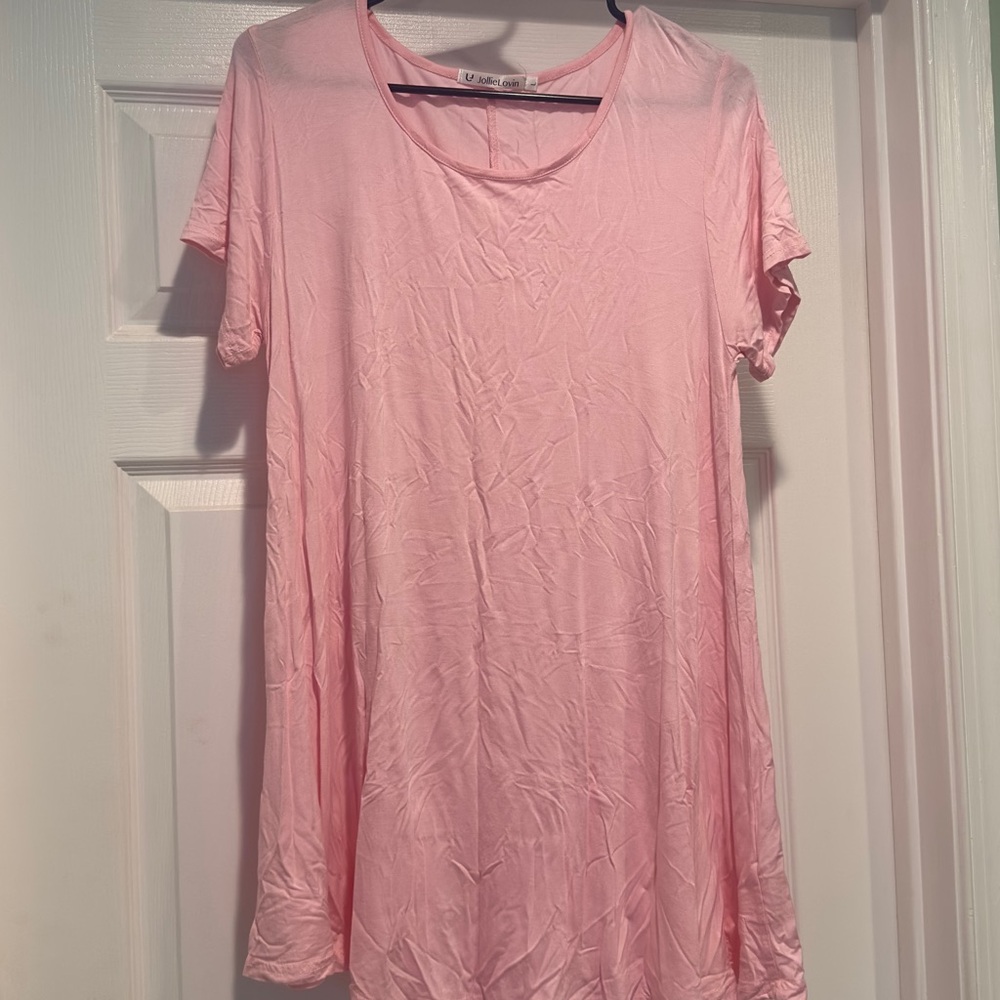 Pink Relaxed Short Sleeve T-Shirt